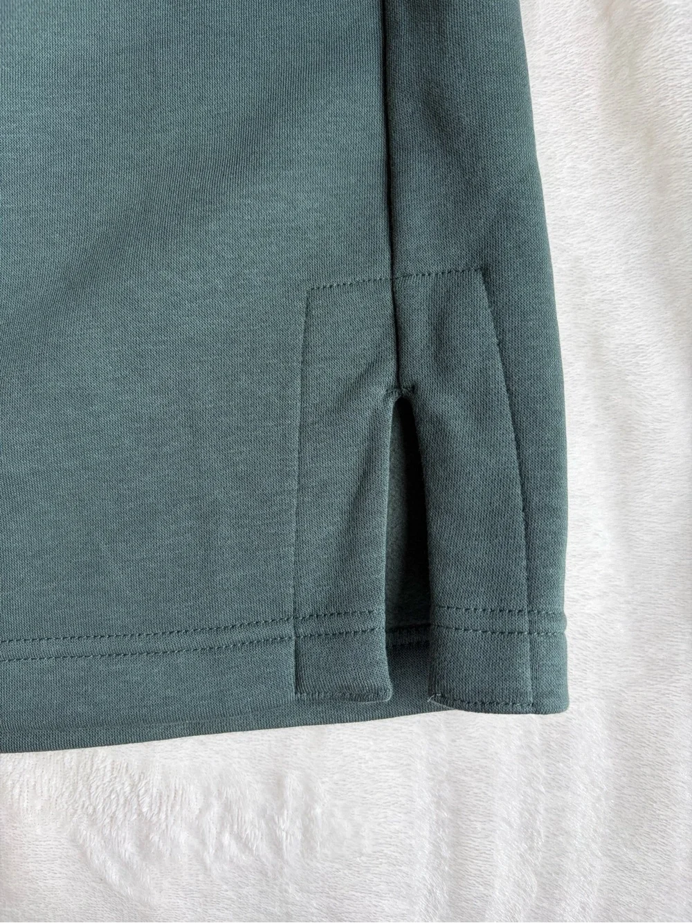 Nike Phoenix Fleece Women's High-Waisted Wide-Leg Sweatpants Green - Picture 4 of 9